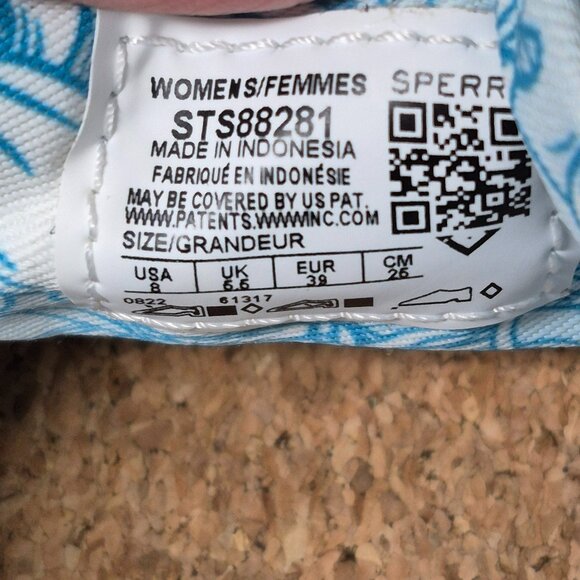 8 Sperry Star Fish Resort Boat Shoe Light Blue - Picture 10 of 10